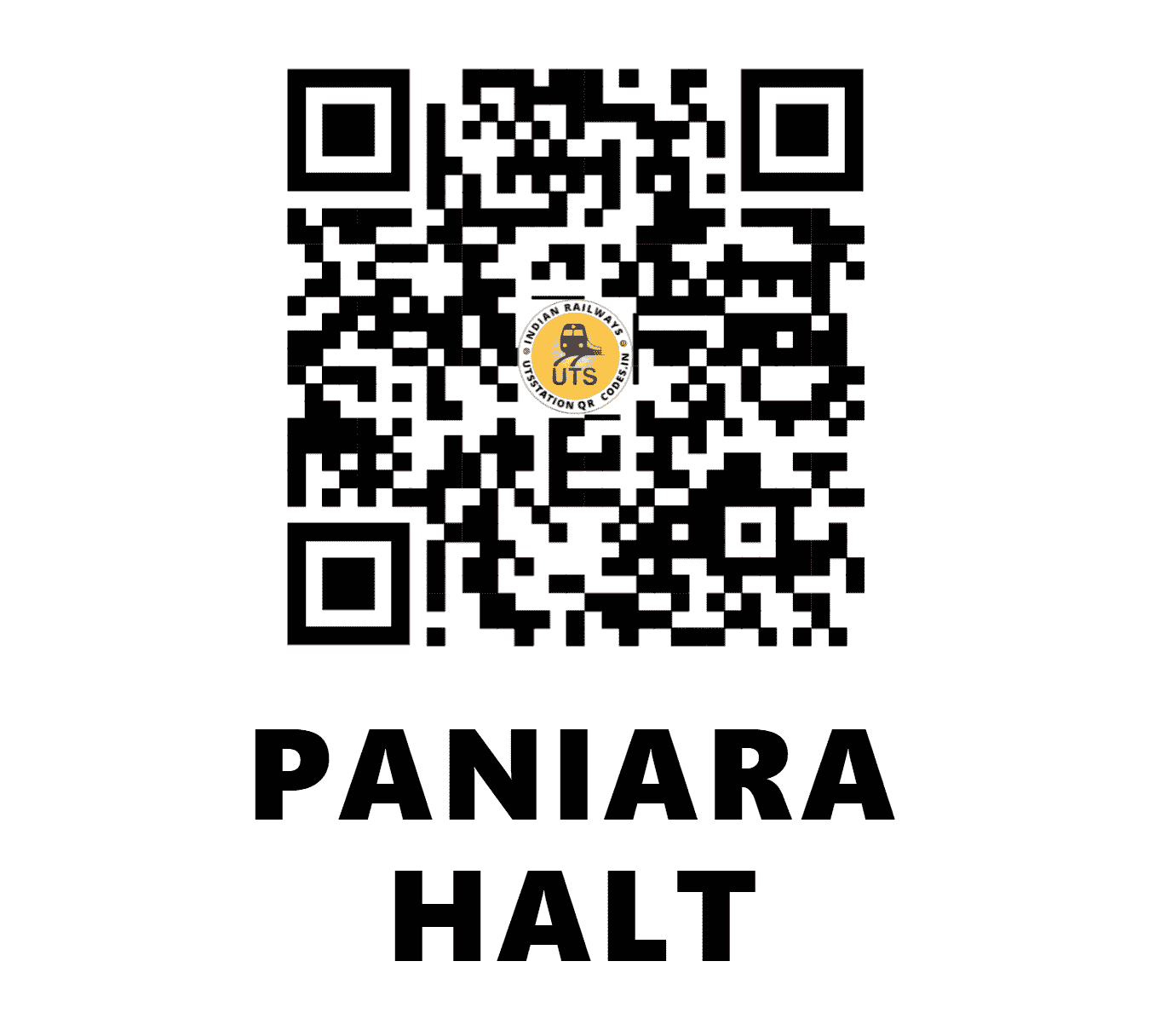 UTS QR Code for PANIARA HALT - PNRA - NE (UTTAR PRADESH)
